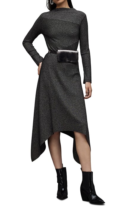 GIA SPARKLE DRESS DARK SILVER 1