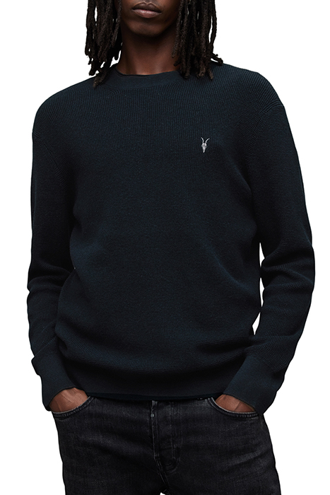 AllSaints Aspen Crew Racing Green Marl Maat: XXL | Sweaters Outlet | Heren | Zwart