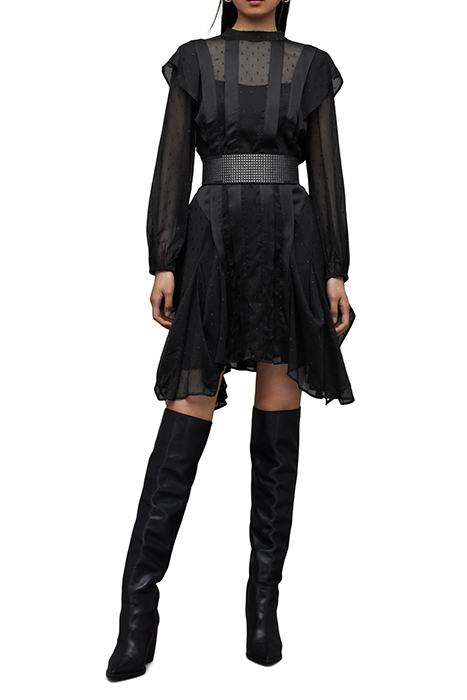 FLEUR SHIM LS DRESS BLACK SHIMMER 2