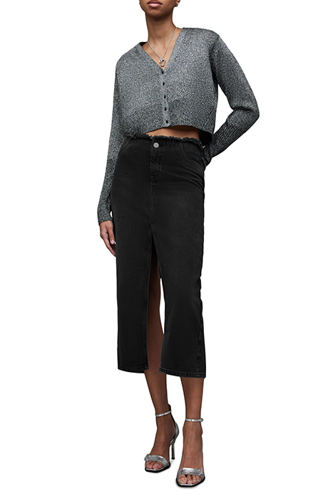 CYRA MAXI SKIRT WASHED BLACK 2