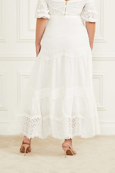 LOU SKIRT PALE PEARL 2