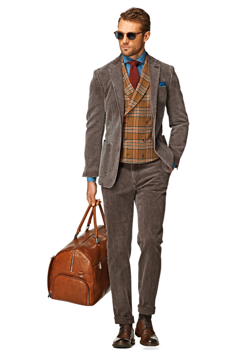 SUIT-BROWN-PLAIN LIGHT BROWN 3