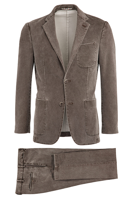 SUIT-BROWN-PLAIN LIGHT BROWN 2
