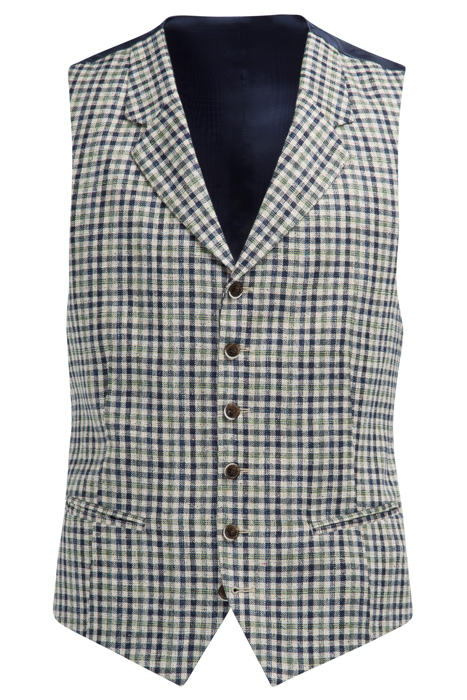 VEST-GREEN-CHECK GREEN 2