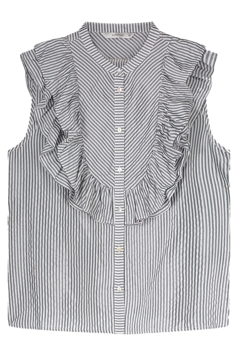 BLOUSE SLEEVELESS STRIPE DARK STEEL 3