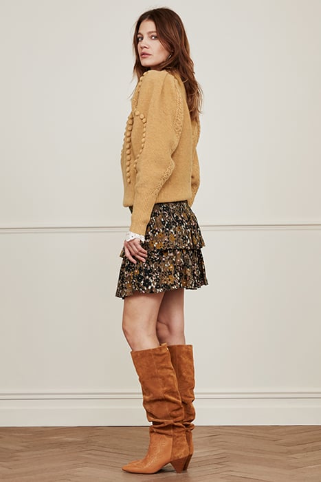 MARY TESS SKIRT CLASSY CAMEL/BLACK 3