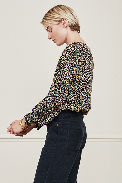 CHARLOTTE TOP BLACK/CLASSY CAMEL 5