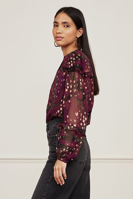 TINA TOP BRIGITTE BORDEAUX/BL 6