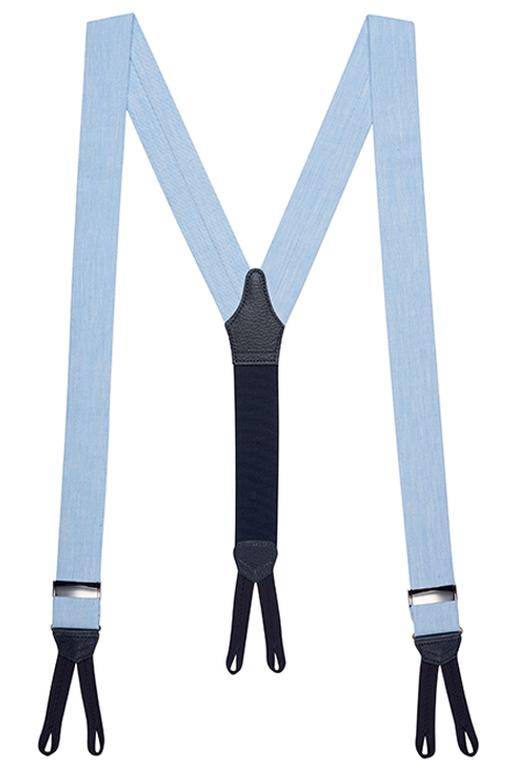 LIGHT BLUE NON ELASTIC SUSPENDERS LIGHT BLUE 1