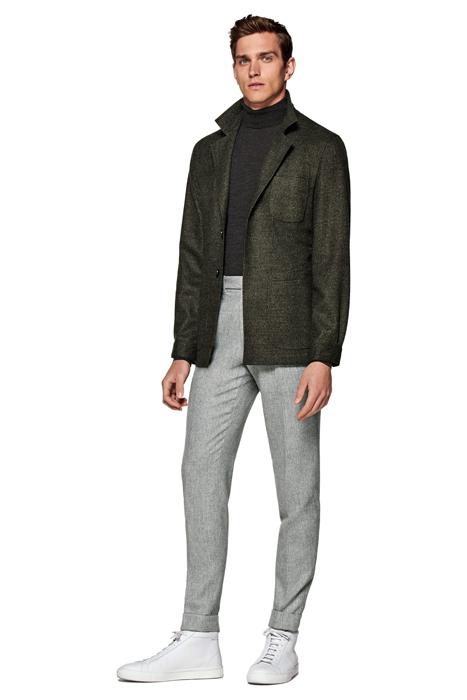 MID GREEN HOUNDSTOOTH GREENWICH SHIRT-JACKET MID GREEN 6