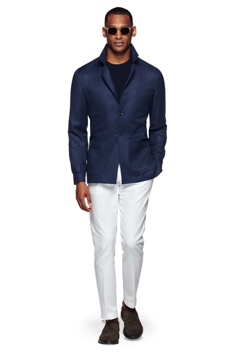 NAVY HERRINGBONE GREENWICH SHIRT-JACKET NAVY 5