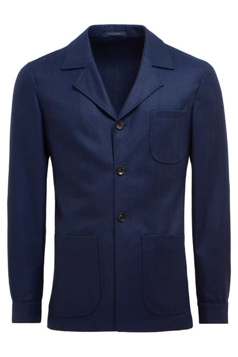 NAVY HERRINGBONE GREENWICH SHIRT-JACKET NAVY 4