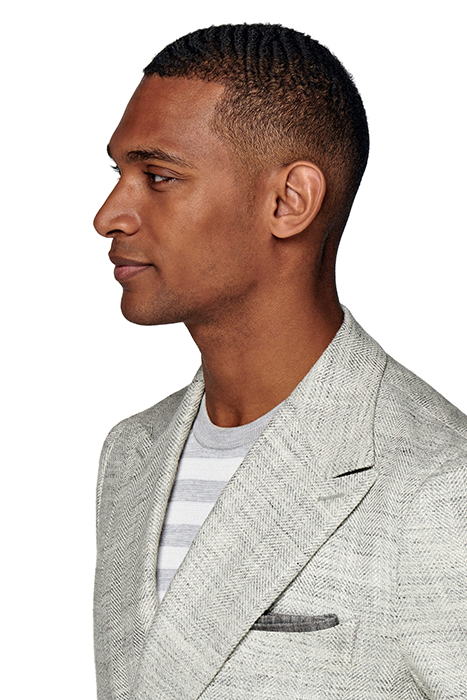LIGHT GREY HERRINGBONE HAVANA SUIT LIGHT GREY 8