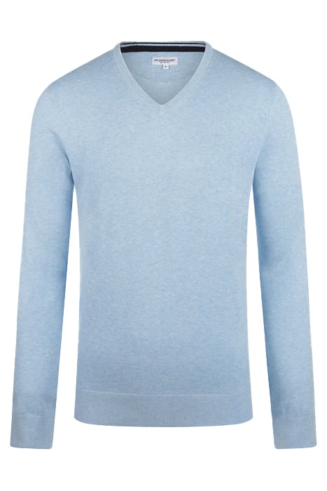 V NECK SWEATER LIGHT BLUE 1