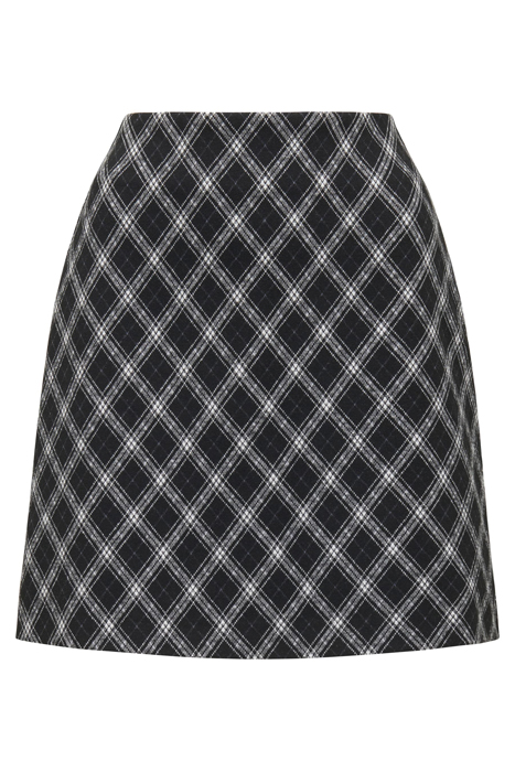 DANA DIAGONAL CHECK MINI SKIRT PORCELAIN/BLACK CHECK 4