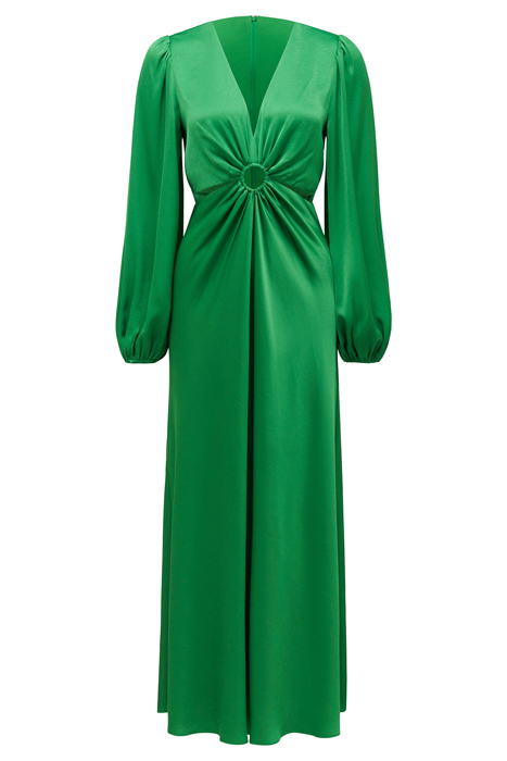 GISELLE CUT OUT SATIN DRESS ENERGETIC JADE 3