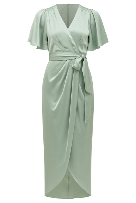 CAROLINA SATIN MIDI DRESS SEAFOAM 3
