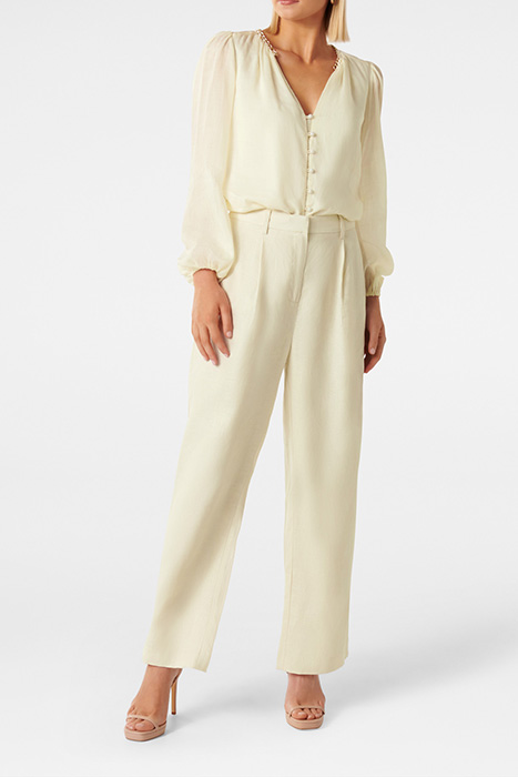 BLAIR CHAIN DETAIL BLOUSE NEUTRAL 3