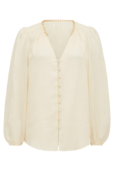 BLAIR CHAIN DETAIL BLOUSE NEUTRAL 4