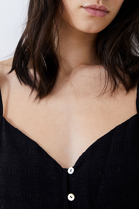 STRAPPY PANELLED CAMI TOP BLACK 5