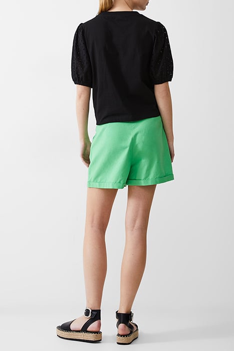 BRODERIE SLEEVE TOP BLACK 3