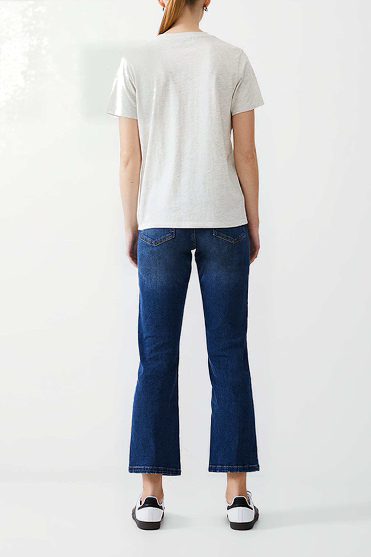 LOVE EMB POCKET TEE PALE GREY MEL 3