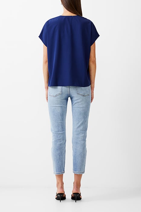 VEE BOXY CREPE LIGHT TOP DK NAVY 3