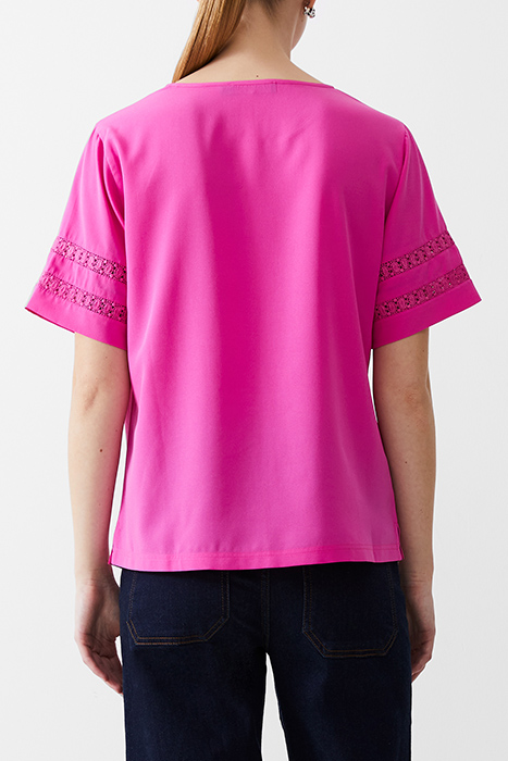 CROCHET TRIM CREPE LIGHT TOP WILD ROSA 2