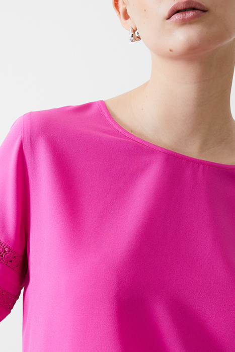 CROCHET TRIM CREPE LIGHT TOP WILD ROSA 4