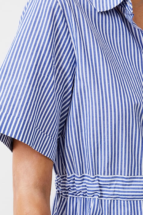 STRIPE POPLIN SHIRT DRESS BLUE/WHITE 4