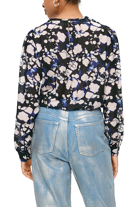 QS FEMALE BLOUSES GREY/BLACK 2