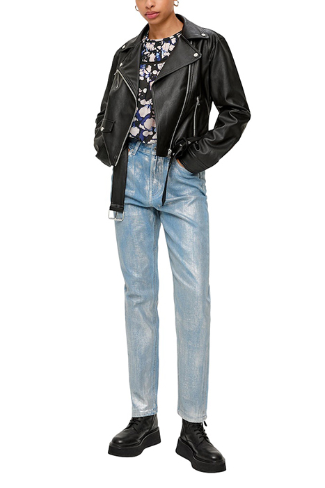 QS FEMALE BLOUSES GREY/BLACK 4