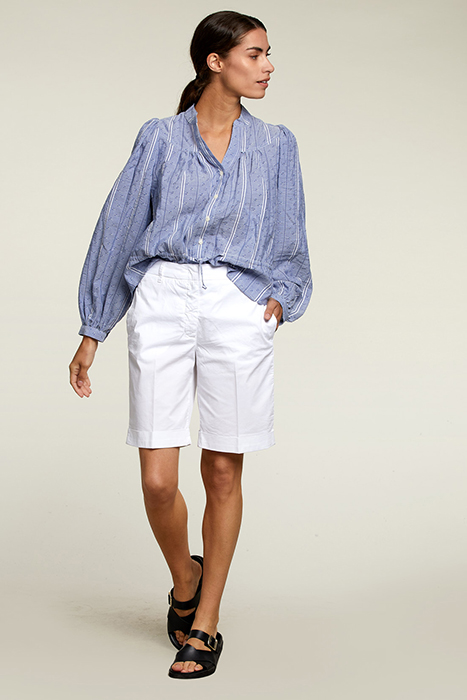 WHITE COTTON BERMUDA WHITE 3