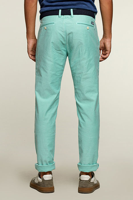 SLIM FIT COTTON CHINO PISTACHE 2
