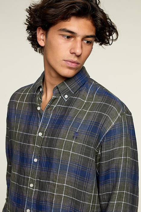 CHECKED LINEN SHIRT MULTI 4