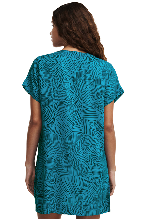 BW 1P SHORT DRESS BLUE PLAMS 3