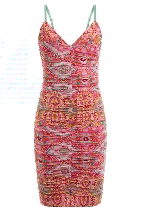 TALITHA MESH DRESS TILE PRINT 4