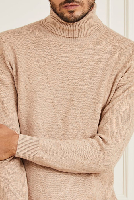 LS TN RHOMBUS STITCH HERB TAN 9