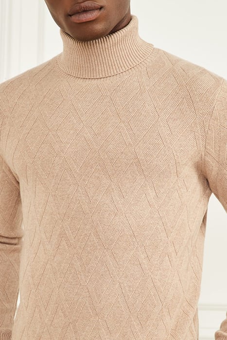 LS TN RHOMBUS STITCH HERB TAN 10