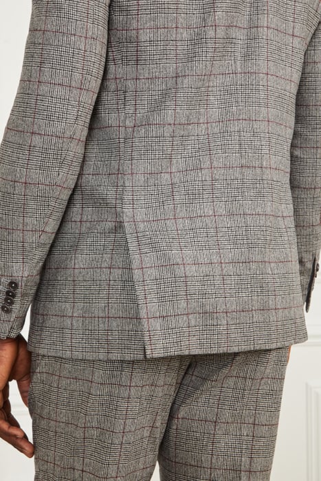 SEAN NOTCH BLAZER BLACK/WHITE/RED CHECK 10