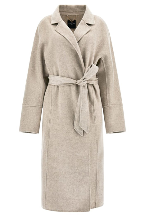 MAXIME LONG COAT LIGHT GREY WRAP MULTI 4