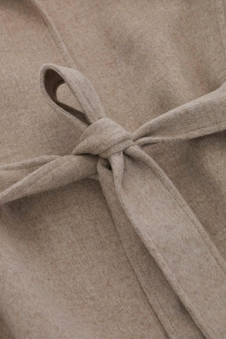 MAXIME LONG COAT LIGHT GREY WRAP MULTI 8