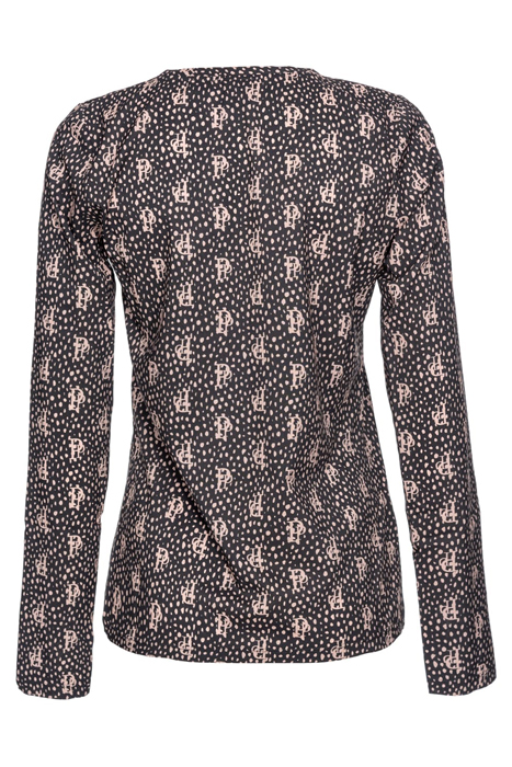 MUSA BLUSA GEORGETTE STRETCH M BLACK/NUDE 2