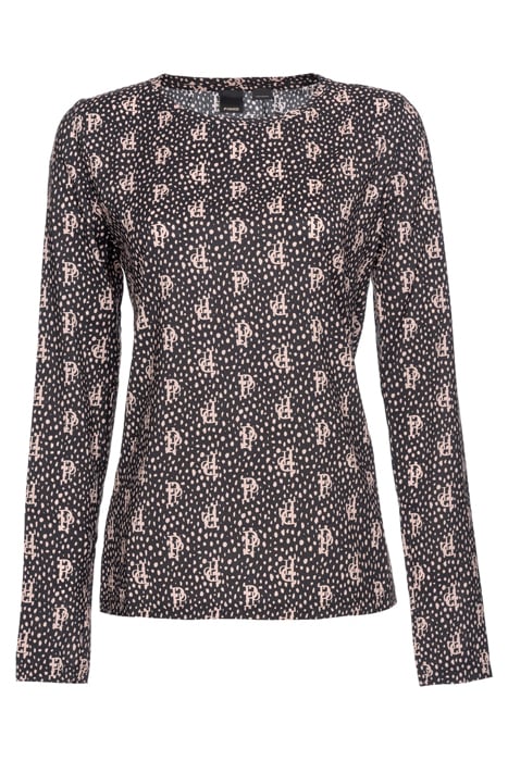 MUSA BLUSA GEORGETTE STRETCH M BLACK/NUDE 1