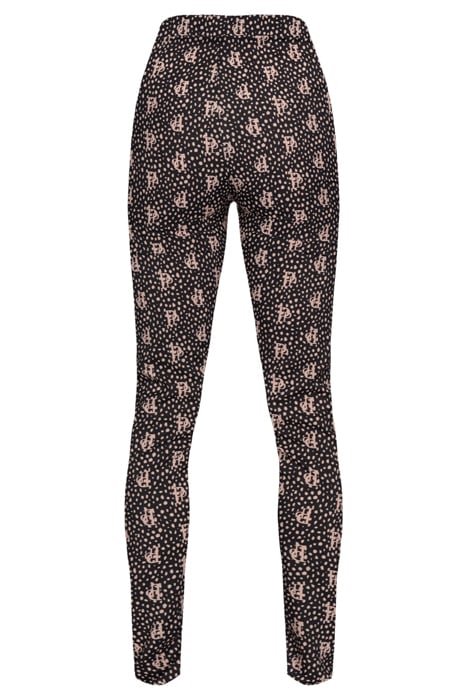 LOTO PANTALONE GEORGETTE STRET BLACK/NUDE 2