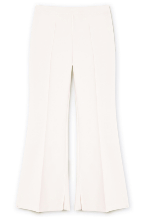 FLARE TROUSERS WITH SPLIT WHITE 4