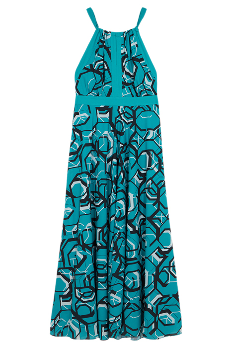 LONG PATTERNED DRESS LIGHT BLUE 3