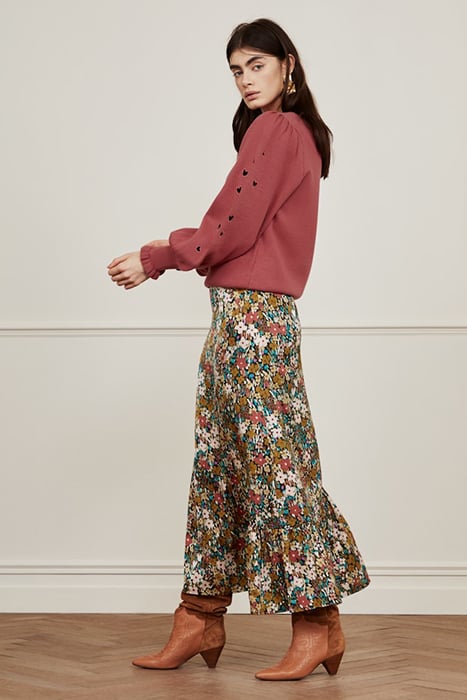 CLEO SKIRT BLACK/RA RA RASPBERR 3