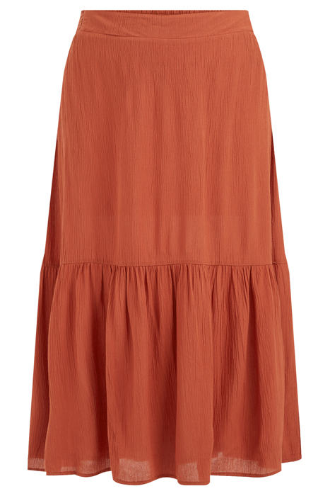 SKIRT MEDIUM LENGTH RUST BROWN 4