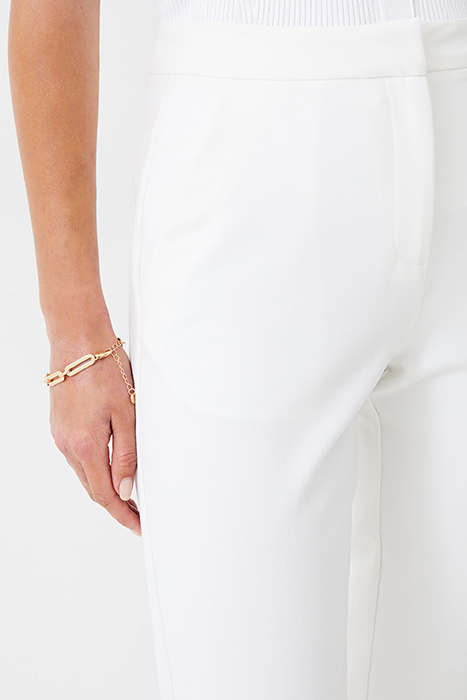 TAILORED TAPERED ANKLE TROUSER SUMMER WHITE 4